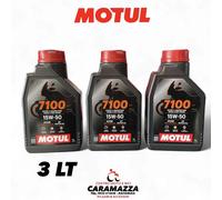 3 LT OLIO MOTUL 7100 4T 15W-50 100% SINTETICO PER MOTORI 4T