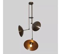 3 Luce Stilnovo Stile Disco Paralume Sputnik Lampadario Armatura Antico