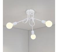 3 Luci Lampadario Retrò Industriale Lampada da Soffitto Moderno E27 Plafoniera