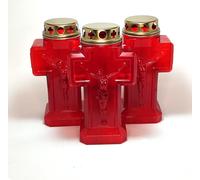 3 Lumini Elettrici a Luce Intermittente a Forma di Croce da 1 anno o 365 giorni