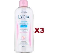 3 LYCIA ACQUA MICELLARE STRUCCA DETERGE IDRATA CON ACQUA DI FIORI DI LOTO 400ML