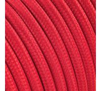 3 m cavo tessile rotondo 2 x 0,75 mm² rosso Rosso