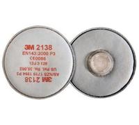 3 M - Coppia Cartucce Filtro particolato per uso con 6000 7500 e 6900 maschere, Bianco