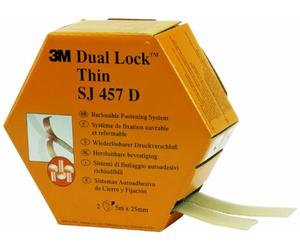 3 m SJ 457 D Dual Lock flessibile con chiusura a pressione, colore: traslucido