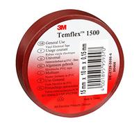3 m tbra1525 temflex 1500 vinile nastro isolante elettrico, 15 mm x 25 m, 0,15 mm, colore: marrone