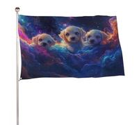 3 Magici Cuccioli Colori Neon Bandiera 3x5 Ft Esterna Giardino Bandiere Banner Decorazione Per Cortile Portico Prato Fattoria