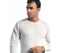 3 maglia manica lunga da uomo girocollo MISTO LANA vergine LEABLE 417 melange