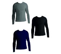 3 Maglia Uomo Girocollo Invernale Manica Lunga Enrico Coveri ET1204 Caldo Cotone