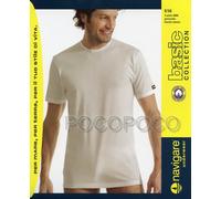 3 maglie bordino girocollo stretto da uomo mezza manica di cotone Navigare 516