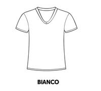 3 Maglie canottiere intime scollo a V da uomo mezza manica in cotone Mabrat 472