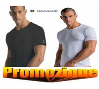 3 MAGLIE INTIME UOMO SCOLLO A V NAVIGARE 571 COTONE ELASTICIZZATO SCOLLO A PUNTA