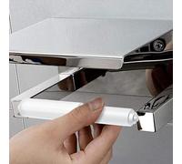 3 mandrini estensibili per carta igienica con molla interna per porta rotolo da bagno garantiscono un uso continuo (nero, 3 pezzi)