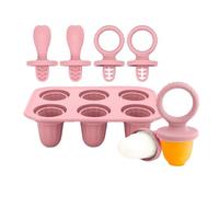 3. Maschette Ghiaccio Masticabile Per 6 Cavità Silicone Teether Con Bordi Sicuri Maker E Denti Ghiacciati Così Tanto