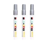 3 matite professionali da colorare, argento 3 mm | Pennarello impermeabile e resistente all'olio per incisioni su roccia, disegni, scarabocchi, resistente alle intemperie