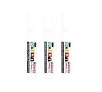 3 matite professionali da colorare, colore bianco, 8 mm | Pennarello impermeabile e resistente all'olio per incisioni su roccia, disegni, scarabocchi, resistente alle intemperie