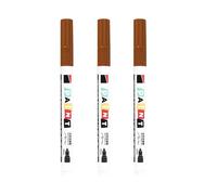 3 matite professionali da colorare, marrone, 1 mm | Pennarello impermeabile e resistente all'olio per incisioni su roccia, disegni, scarabocchi, resistente alle intemperie