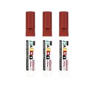 3 matite professionali da colorare, marrone, 8 mm | Pennarello impermeabile e resistente all'olio per incisioni su roccia, disegni, scarabocchi, resistente alle intemperie