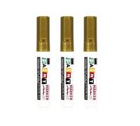 3 matite professionali da colorare, oro 8 mm | Pennarello impermeabile e resistente all'olio per incisioni su roccia, disegni, scarabocchi, resistente alle intemperie