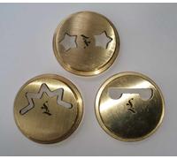 3 Matrici In Bronzo Per Biscotti SET Stella - Zigzag - Lingua Per Leonardo Tor
