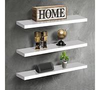 3 mensole da parete in legno galleggiante, alla moda, per la casa, il soggiorno, la camera da letto, lo studio