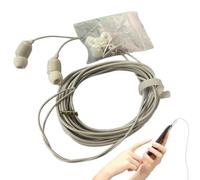 3-meter Wired In Ear Headphones - Portable Cable Earphone Monitor Headset for Internet Broadcast | High-Fidelity Drivers with Noise-Isolating Tips & 10ft Reach for Phone, Computer, Stage and Home