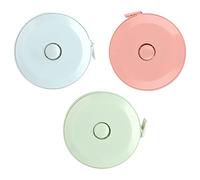 3 Metri a Nastro Retrattile,1,5 m Metro Sarta a Colori,Morbido Metro a Nastro in PVC Morbido,Metro da Cucire Per il Cucito e la Misurazione Delle Parti del Corpo