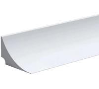 3 metri Barriera Doccia Ferma Acqua Silicone Doccia per Barriera Stop Acqua Soglia Striscia di Ritenzione Bagno Arresto Doccia Autoadesivo, Bianco(Un adesivo di supporto)