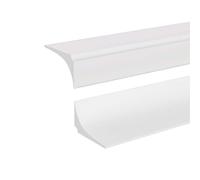 3 metri Barriera Doccia Ferma Acqua Silicone Doccia per Barriera Stop Acqua Soglia Striscia di Ritenzione Bagno Arresto Doccia Autoadesivo, Bianco(Senza adesivo di supporto)