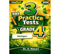 3 Michigan M-STEP Grade 4 Math Practice Tests: Full-Length Test Prep with Detailed Answer Explanations
