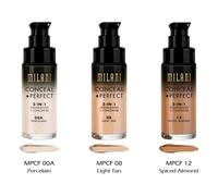 3 MILANI CONCEAL + PERFECT 2-IN-1 FOUNDATION + " Scegliere il Tuo 3 Colore " Joy