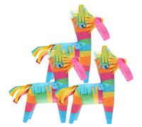3 Mini Asinelli PiÃ±ata Decorazioni Per