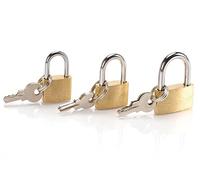 3 Mini Lucchetto per Bagagli, Lucchetto Piccolo Per Valigia Borsa Zaino Armadietto, Lucchetto Diario, 6 Chiavi Inclusi