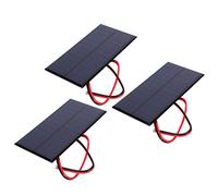 3 mini pannelli solari, DC 6 V 1 W in polisilicio, modulo caricabatterie con cavo da 30 cm celle fotovoltaiche modulo caricabatterie per torcia elettrica