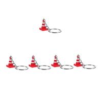 3 mini portachiavi per polizia stradale, portachiavi per portafoglio, piccolo portachiavi per borsa, giocattolo, chiave di spartito, resina, come da immagine, 5 pezzi, 8.50X2.50X1.70CMx5pcs