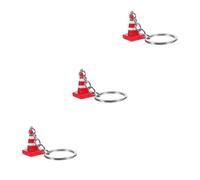 3 mini portachiavi per polizia stradale, portachiavi per portafoglio, piccolo portachiavi per borsa, giocattolo, chiave di spartito, resina, come da immagine, 3 pezzi, 8.50X2.50X1.70CMx3pcs