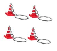 3 mini portachiavi per polizia stradale, portachiavi per portafoglio, piccolo portachiavi per borsa, giocattolo, chiave di spartito, resina, come da immagine. 4 pezzi, 8.50X2.50X1.70CMx4pcs