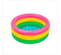 [3 MISURE] PISCINA PER BAMBINI gonfiabile in PVC Piscinetta 3 anelli Multicolor