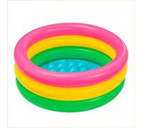 [3 MISURE] PISCINA PER BAMBINI gonfiabile in PVC Piscinetta 3 anelli Multicolor