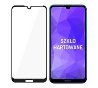 3 mk Pellicola compatibile con Huawei Y7 2019 Black HardGlass MAX Lite