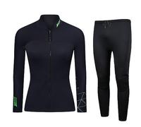 3 Mm in Neoprene Muta A Due Pezzi, Tuta Per Immersioni Da Bodyboarding Surf in Neoprene Per Uomini Donne Snorkeling Subacqueo Immersioni, Mantieni La Protezione Calda E UV,Women,S