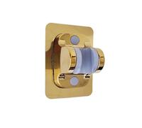 3 Modes Large Flow Rainfall Supercharge Shower Head Silver High Pressure Water Saving Spray Nozzle Shower Bathroom Accessories(Golden Holder)