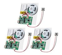 3 moduli audio USB, modulo audio MP3, modulo audio MP3, modulo audio MP3, modulo vocale, modulo di registrazione vocale con altoparlante, chip audio per carte fai da te, regali, giocattoli, fai da te