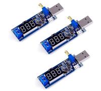 3 moduli DC Step Up Down Power Supply, USB 5 V fino a 3,3 V/9 V, 12 V, 24 V, modulo Boost Buck Converter regolabile, convertitore Step Up (Micro USB)