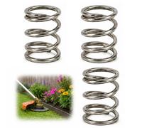 3 molle a pressione per testa decespugliatore, 19 x 21 mm, in metallo, set | Compatibile con Makita DUR181 DUR181Z DUR181RF, tre molle in metallo per riparazione testa bobina, giardinaggio e officina
