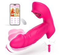 3 N 1 Vibratore Vibratoriper Donne Vibratoreper donna Professionale Piccolo Wireless Succhia Clitoride per Donna 10 *10 modes Sexytoysys Donna App Vibratore Dildo con Vibrazione, leccata, diteggiatura