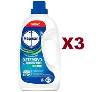 3 NAPISAN DETERSIVO IGIENIZZANTE ODOR STOP RIMUOVE MACCHIE BATTERI ODORI 1,15LT