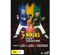 3 Ninjas Collection - 4-DVD Set ( 3 Ninjas / 3 Ninjas Kick Back / 3 Ninjas: Knuckle Up / 3 Ninjas: High Noon at Mega Mountain ) [ Origine Australiano, Nessuna Lingua Italiana ]