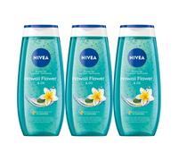 3 NIVEA Hawaii Flower & Oil Gel Doccia 250ml Frangipani Olio Profumato Perle ...