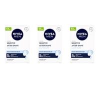 (3) NIVEA MEN SENSITIVE AFTER SHAVE LOTION 100ML 3X100ML SPEDIZIONE GRATUITA