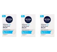 (3) NIVEA MEN SENSITIVE COOL AFTER SHAVE BALM 100ML 3X100ML SPEDIZIONE GRATUITA